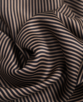 Saint Laurent Beige striped silk scarf CASSANDRE 8221383Y039