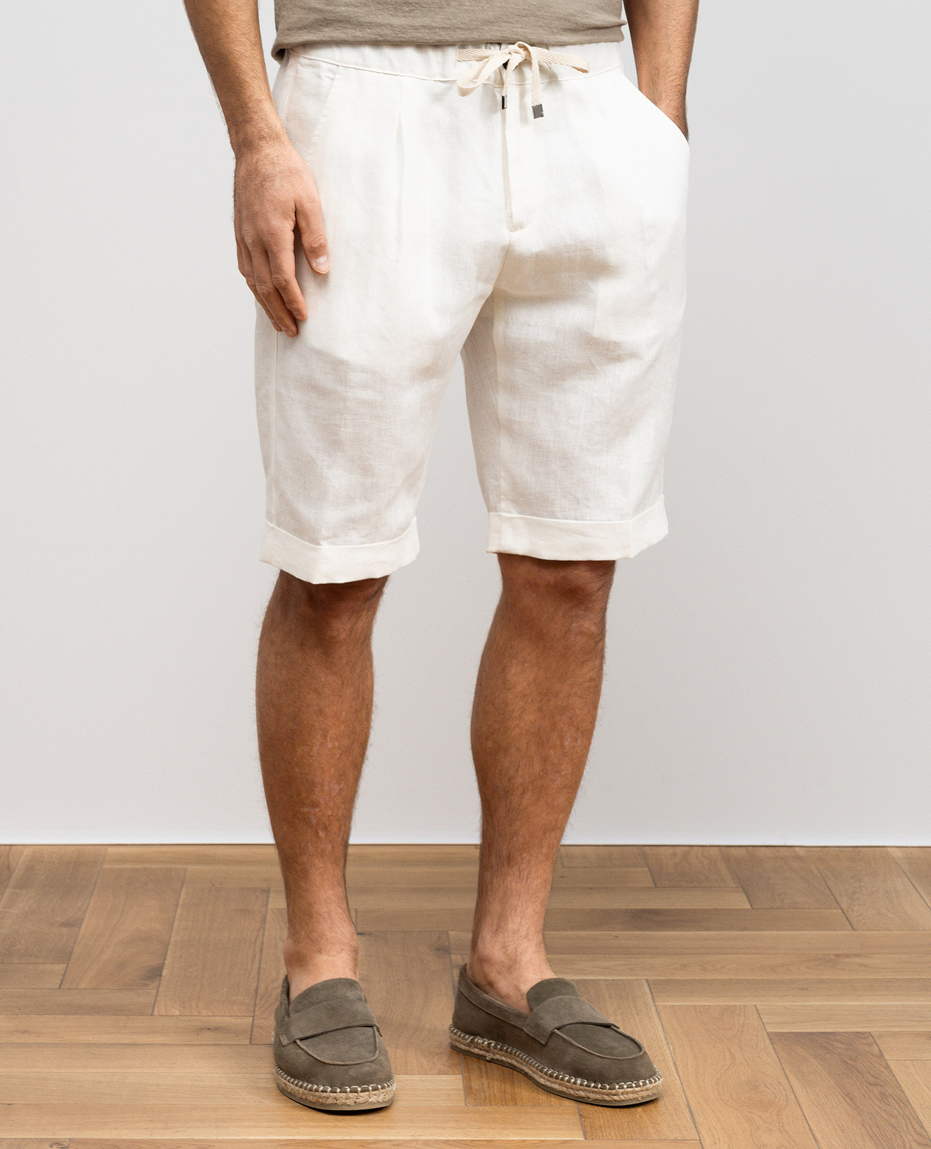 

White linen shorts Cashmere&Whiskey