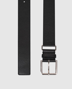 Givenchy Black leather belt with logo engraving BK407HK18A