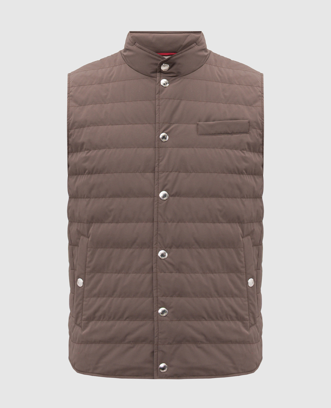 

Brown quilted down vest Brunello Cucinelli