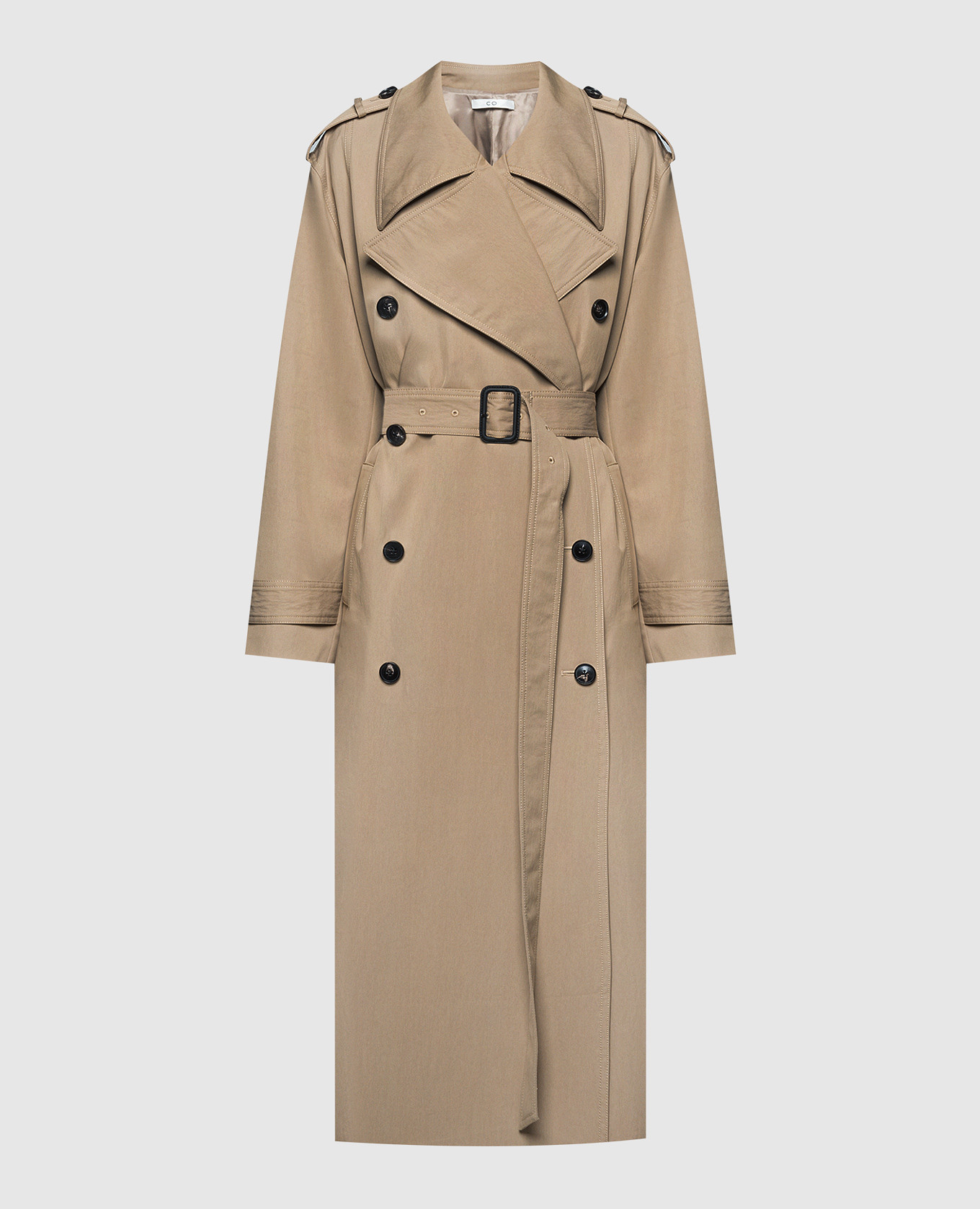 

Beige trench coat CO