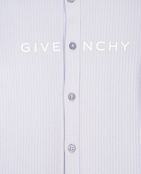 Givenchy Baby purple ribbed romper with logo H30603
