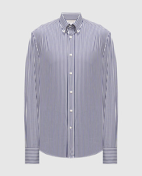Brunello Cucinelli Striped cotton shirt MY6501716