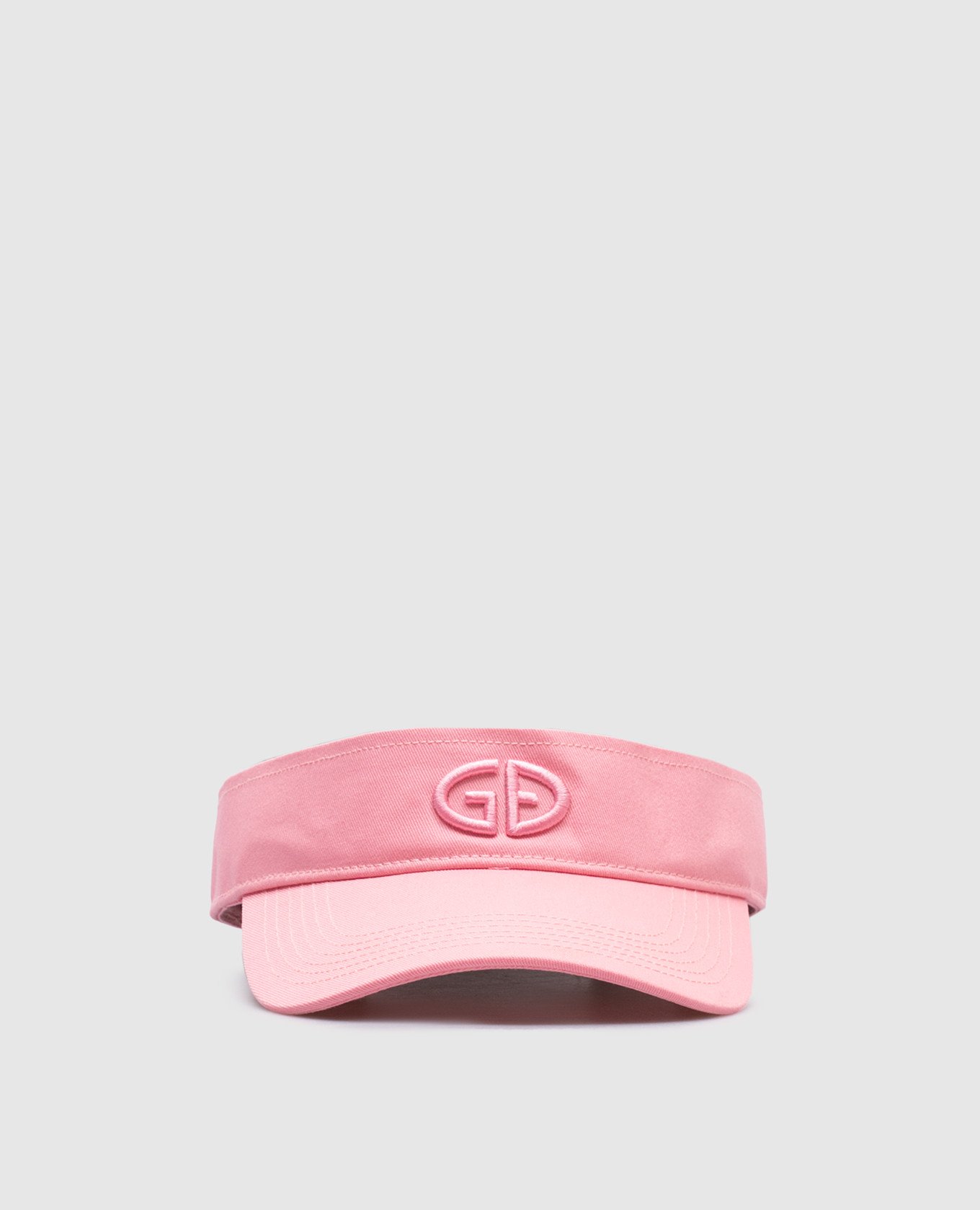 

Pink visor with embroidered monogram logo Goldbergh