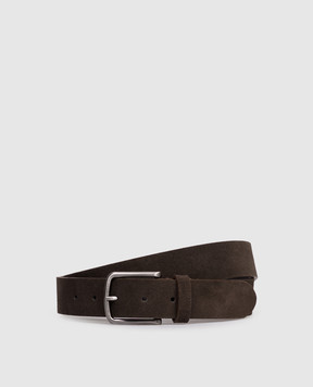 Peserico Brown suede belt R72028C0CC645