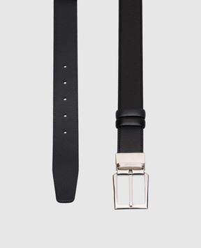 Serapian Double-sided leather belt with logo SREVLMBE705135PBG9