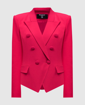 Balmain Pink double-breasted jacket EF0SI505VB00