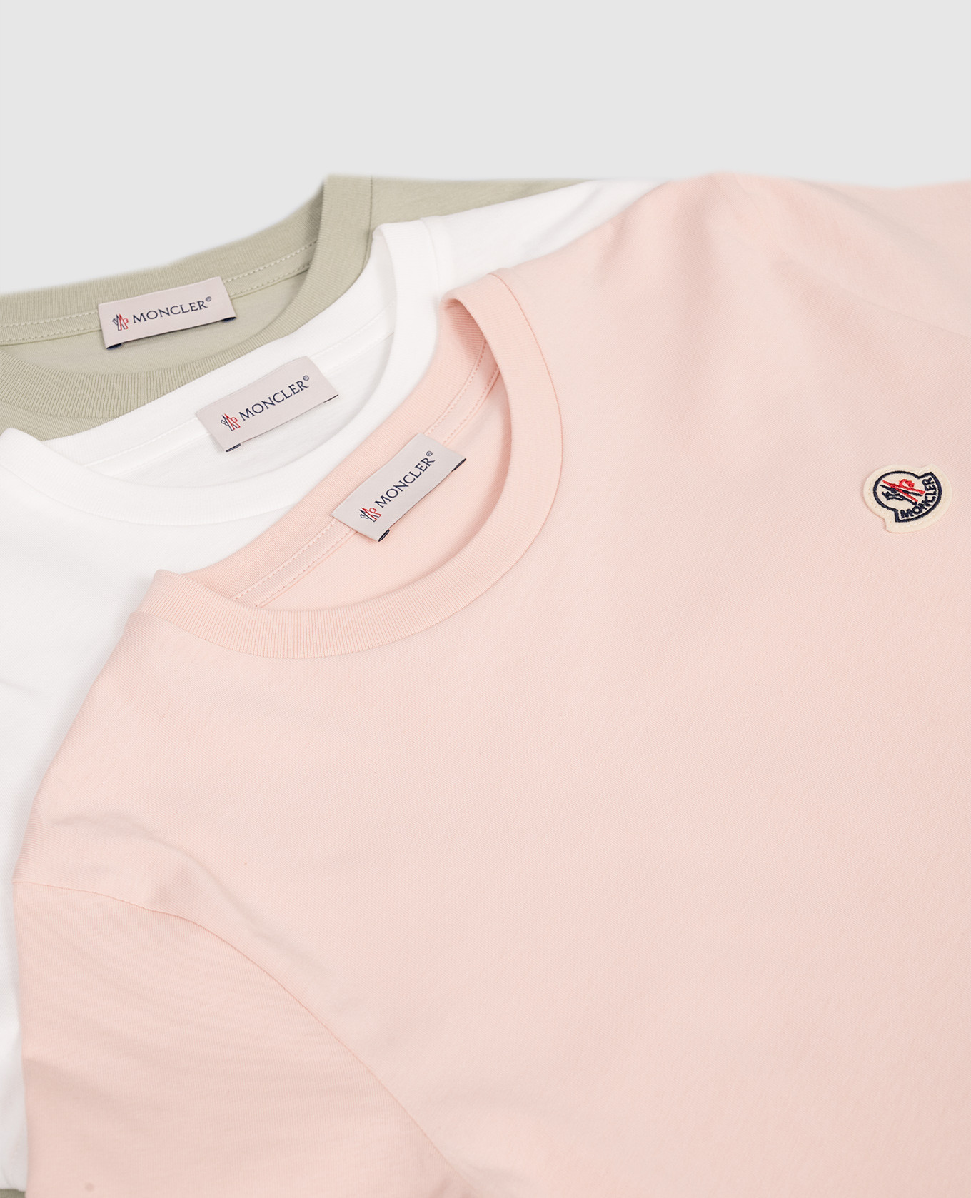 

Children's set of T-shirts with logo Moncler ENFANT, White