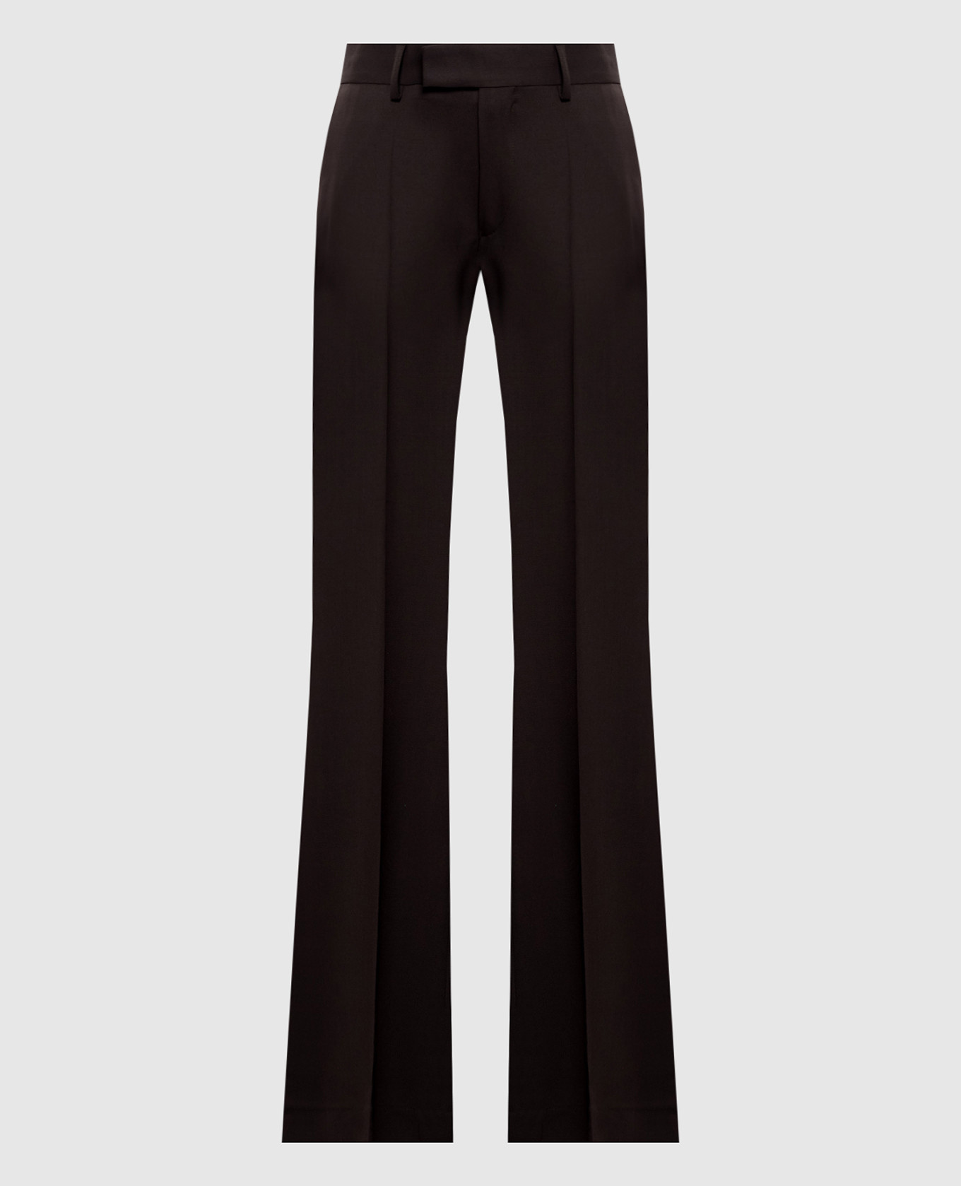 

Brown wool flared pants Jacob Lee