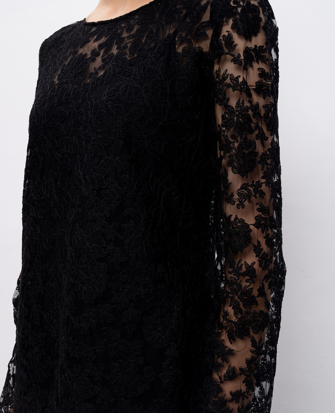 Black lace midi dress Ermanno Scervino 5