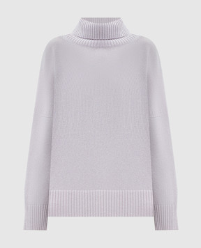 Simonetta Ravizza Grey Malaga cashmere sweater with lurex F05KN73T108