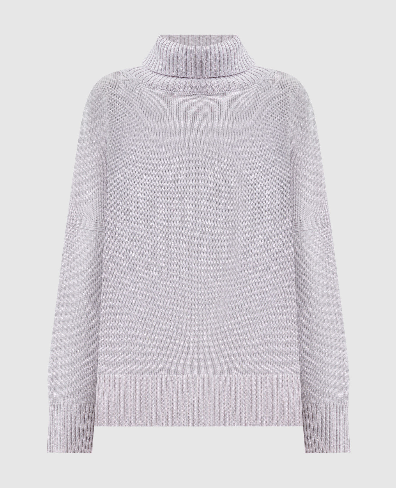 Grey Malaga cashmere sweater with lurex Simonetta Ravizza
