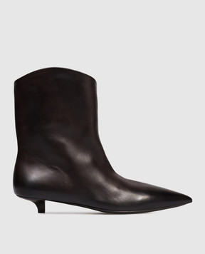 Marsell Brown leather ankle boots Spino MW8731P010