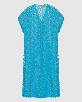 Ermanno Scervino Blue lace cape D464Q601HGJ