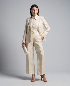 Max Mara Sportmax ASTI beige blouse with lace ASTI