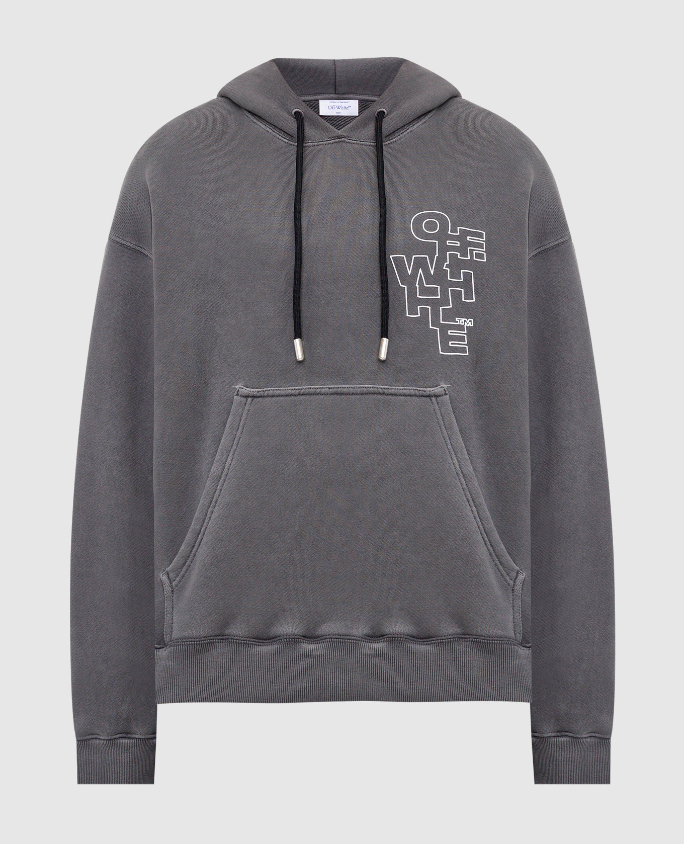 

Gray hoodie with logo print Off-White, Grey