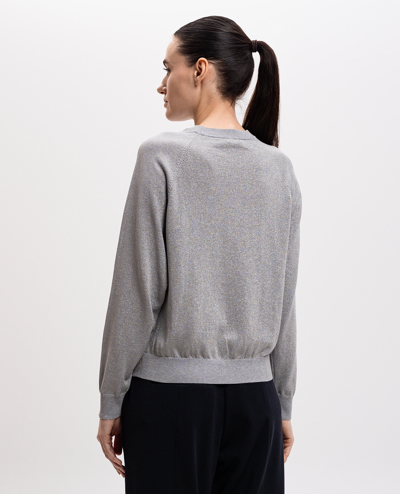 

Gray jumper with lurex Peserico, Grey