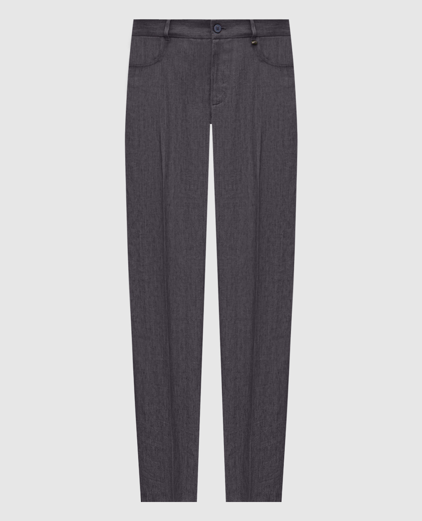 Gray linen pants Stefano Ricci