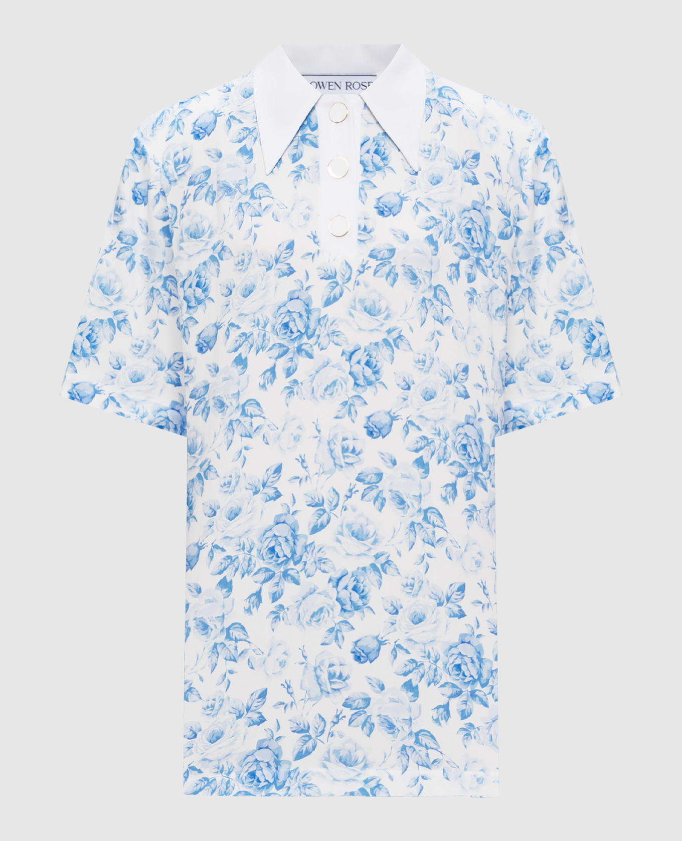 White floral print mini dress Rowen Rose