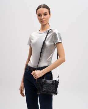 Gianni Chiarini Black Marcella woven combination bag BS11745COMMTSCY