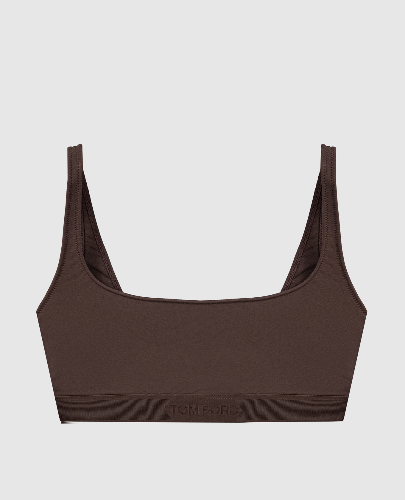 Brown top with logo Tom Ford