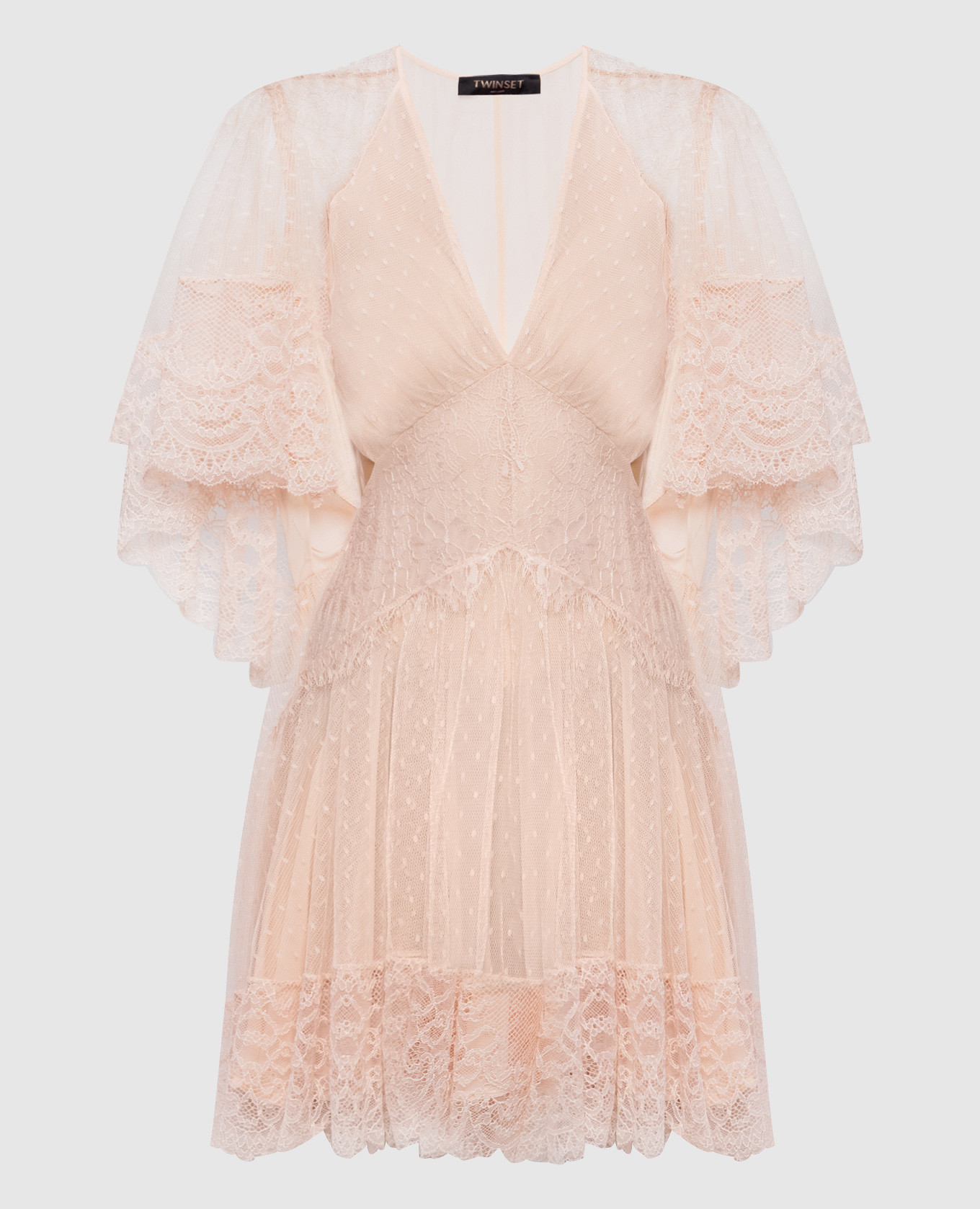 

Isola Bella pink lace mini dress Twinset