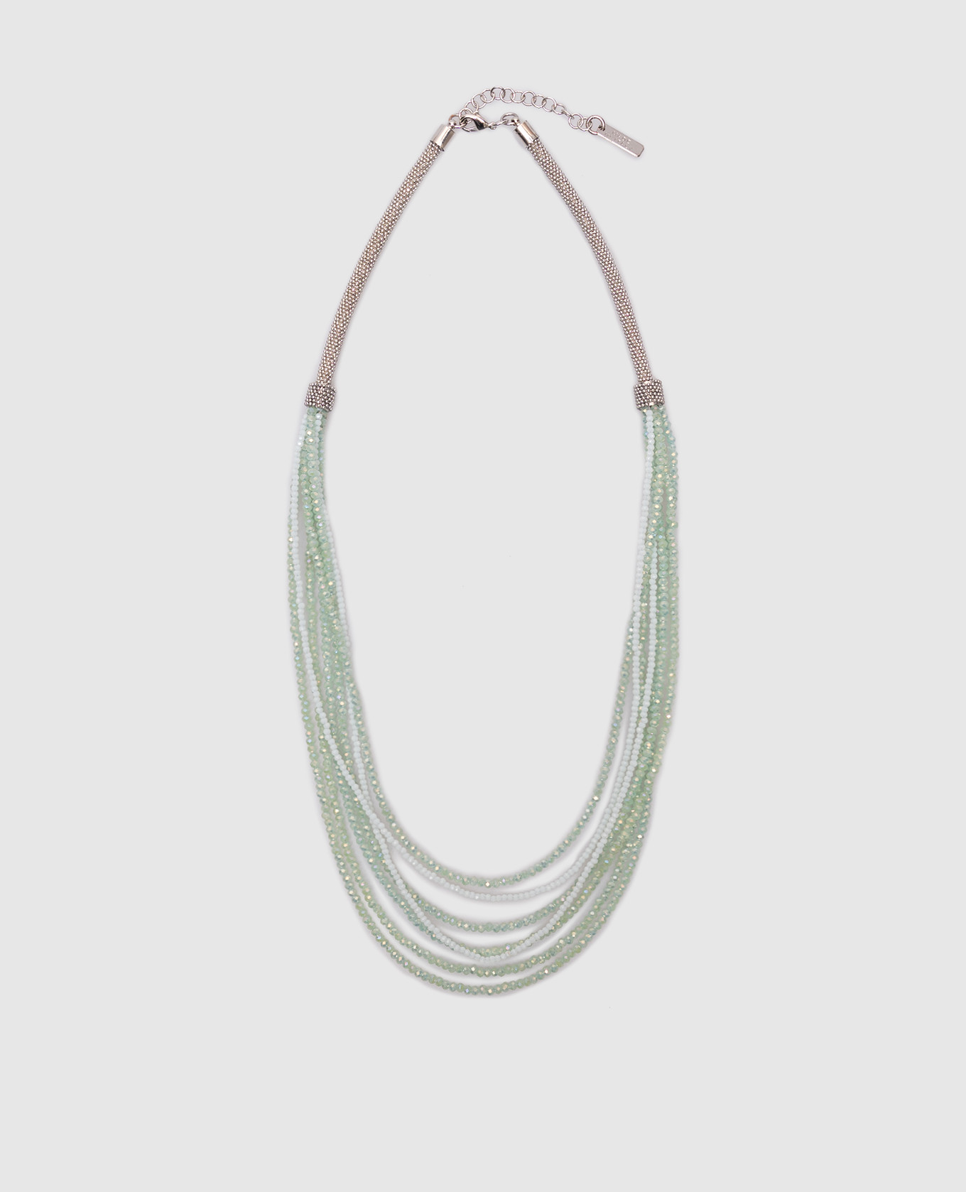 

Green layered necklace with monil chain Peserico