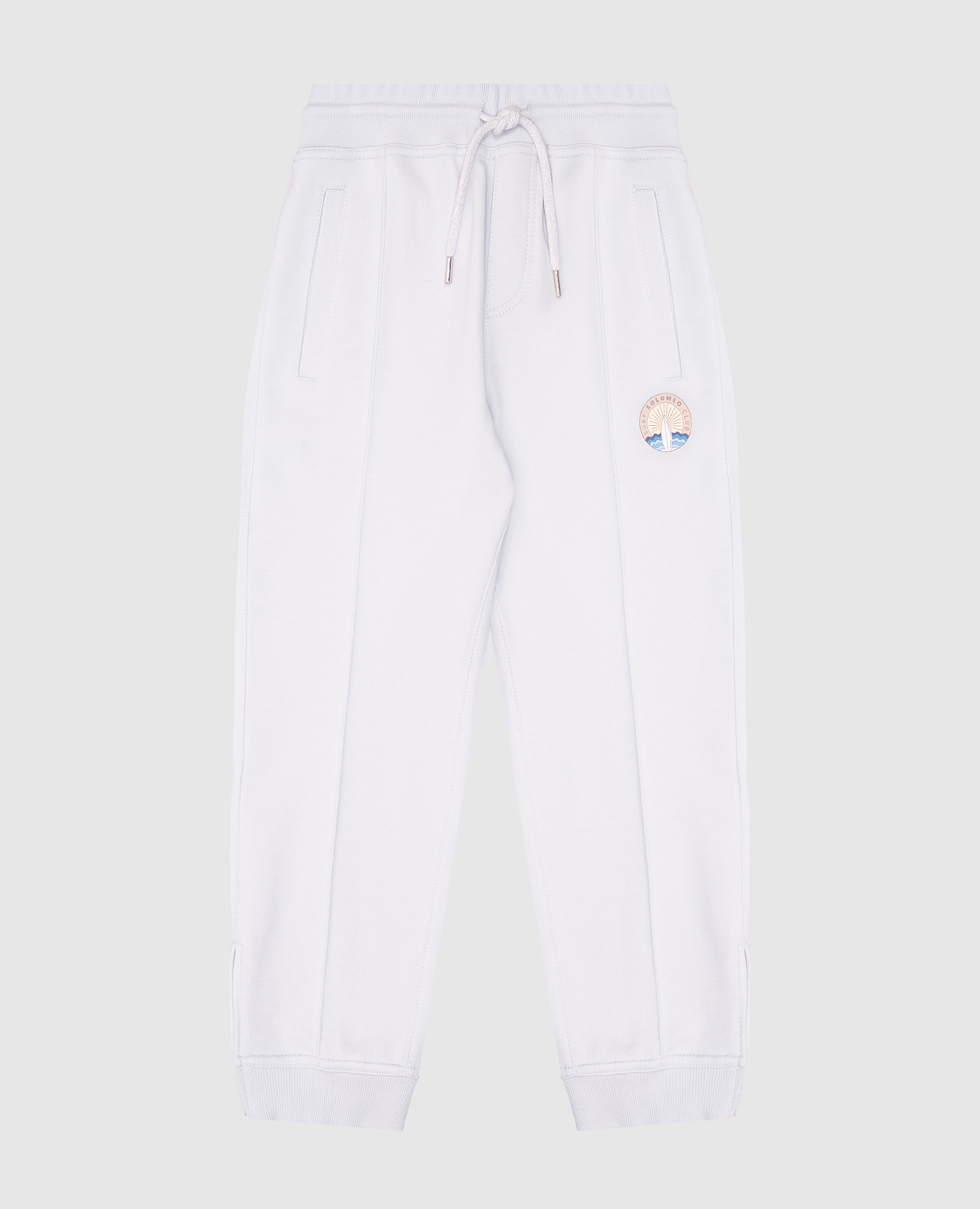 Children&#39;s blue joggers with print Brunello Cucinelli