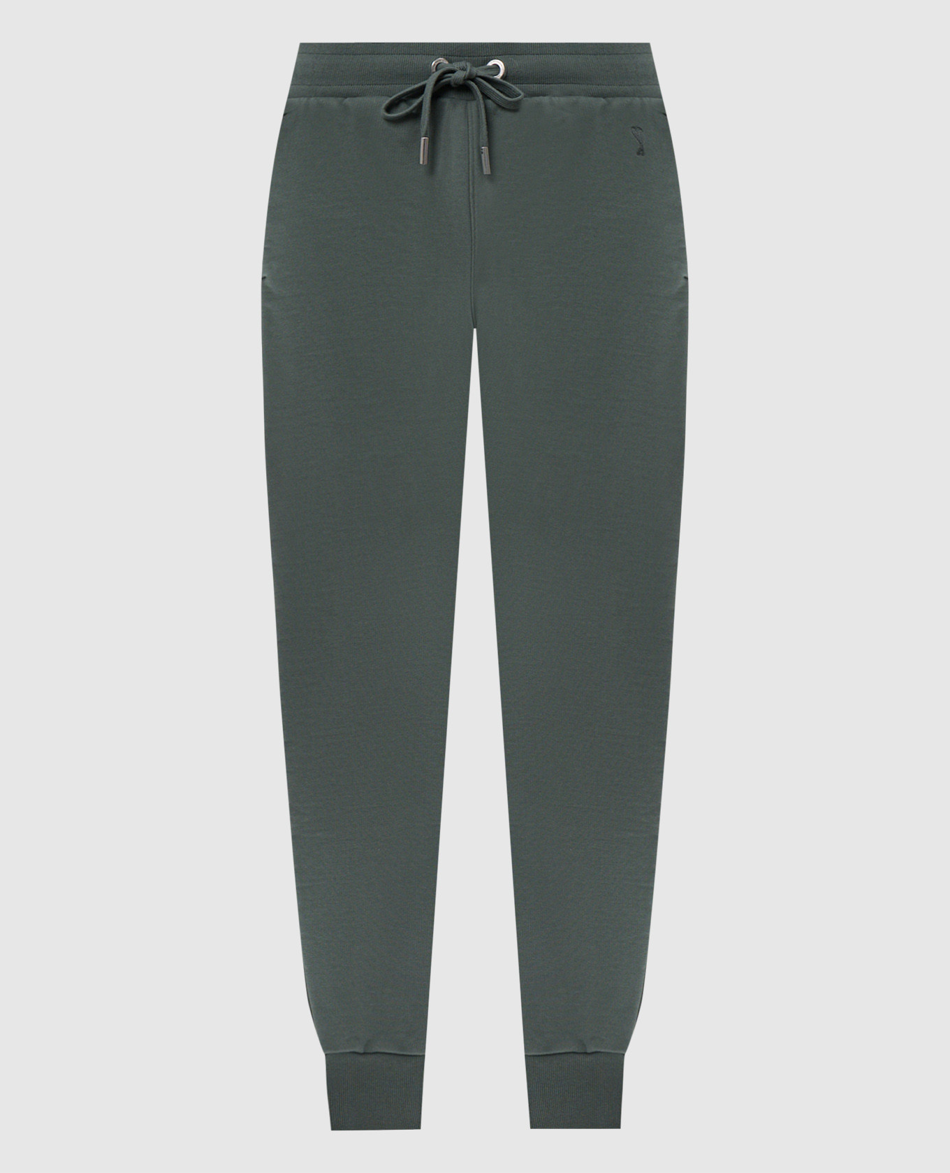 

Green joggers with logo embroidery Ami Paris