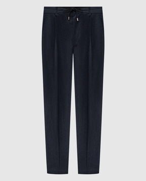 MooRER Blue ANTON wool pants ANTONFF