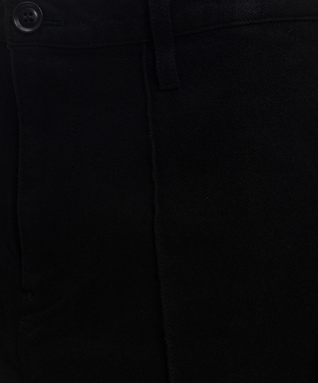 Y`S Yamamoto Black pants with linen YOP17300 image 5