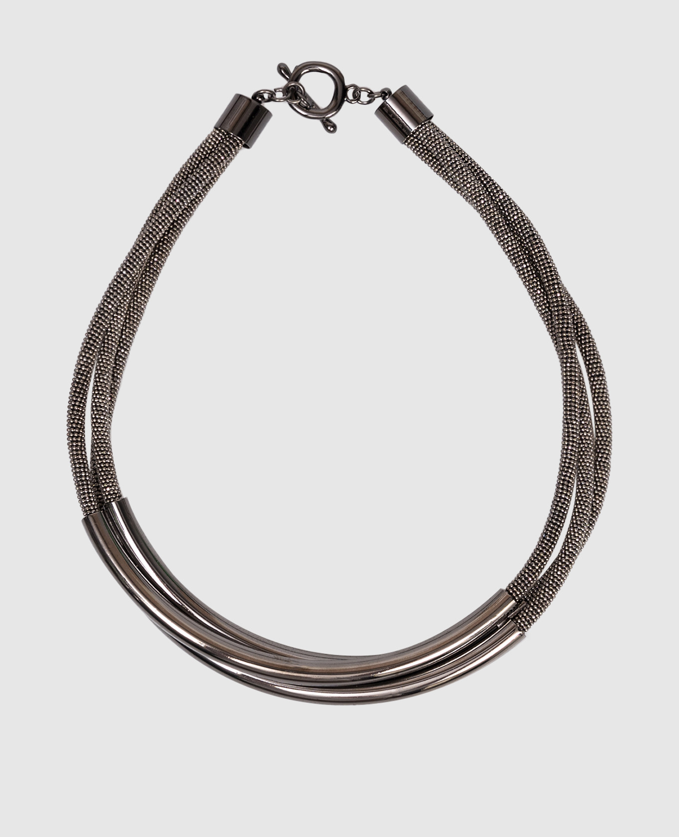 

Gray necklace with monil chain Peserico, Grey