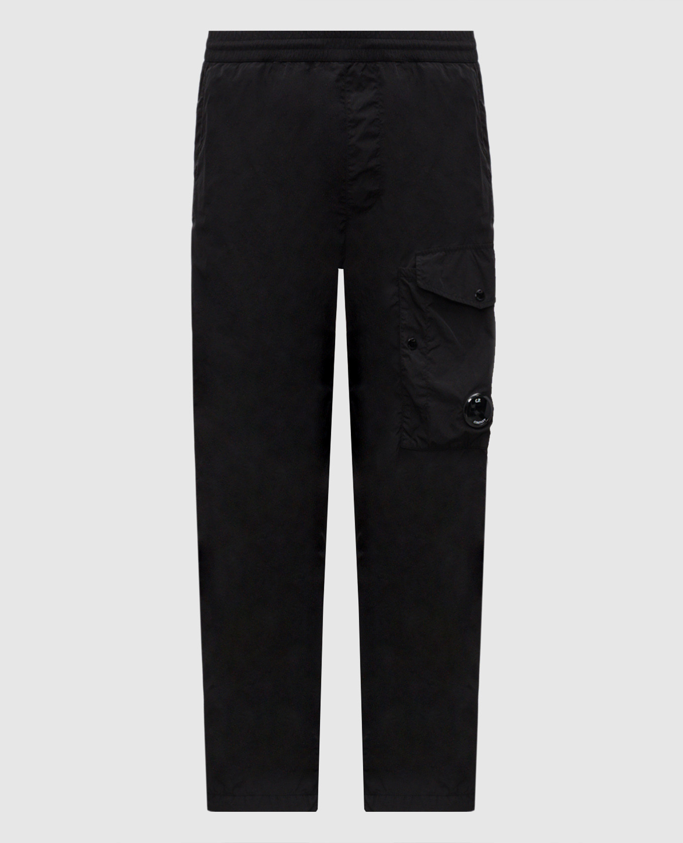 Black cargo pants with patch C.P. Company