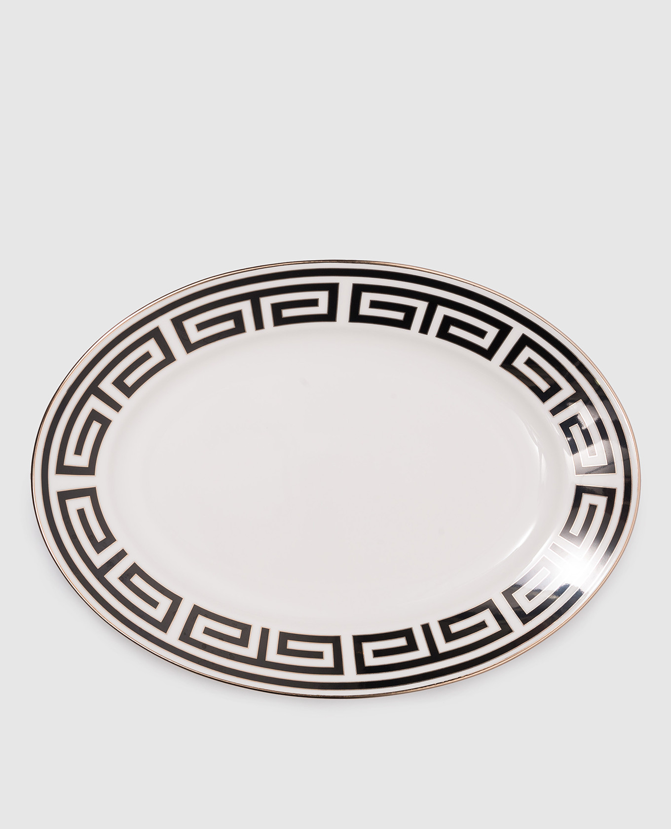 

Labirinto white porcelain oval dish Ginori 1735