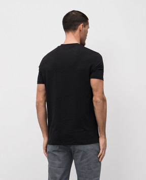 Tom Ford Black T-shirt with logo patch T4M081410
