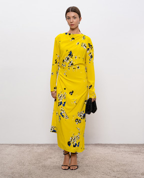 PROENZA SCHOULER Trudie yellow dress with silk R2543027BYP297S