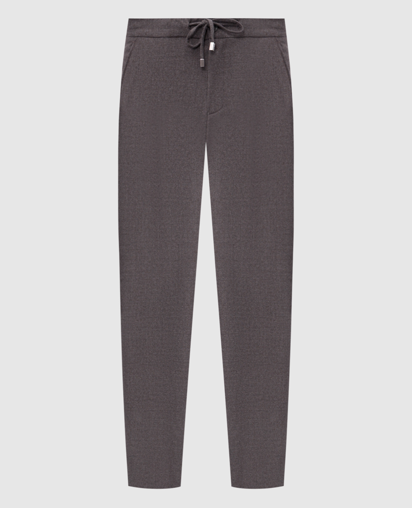 Brown wool pants Enrico Mandelli