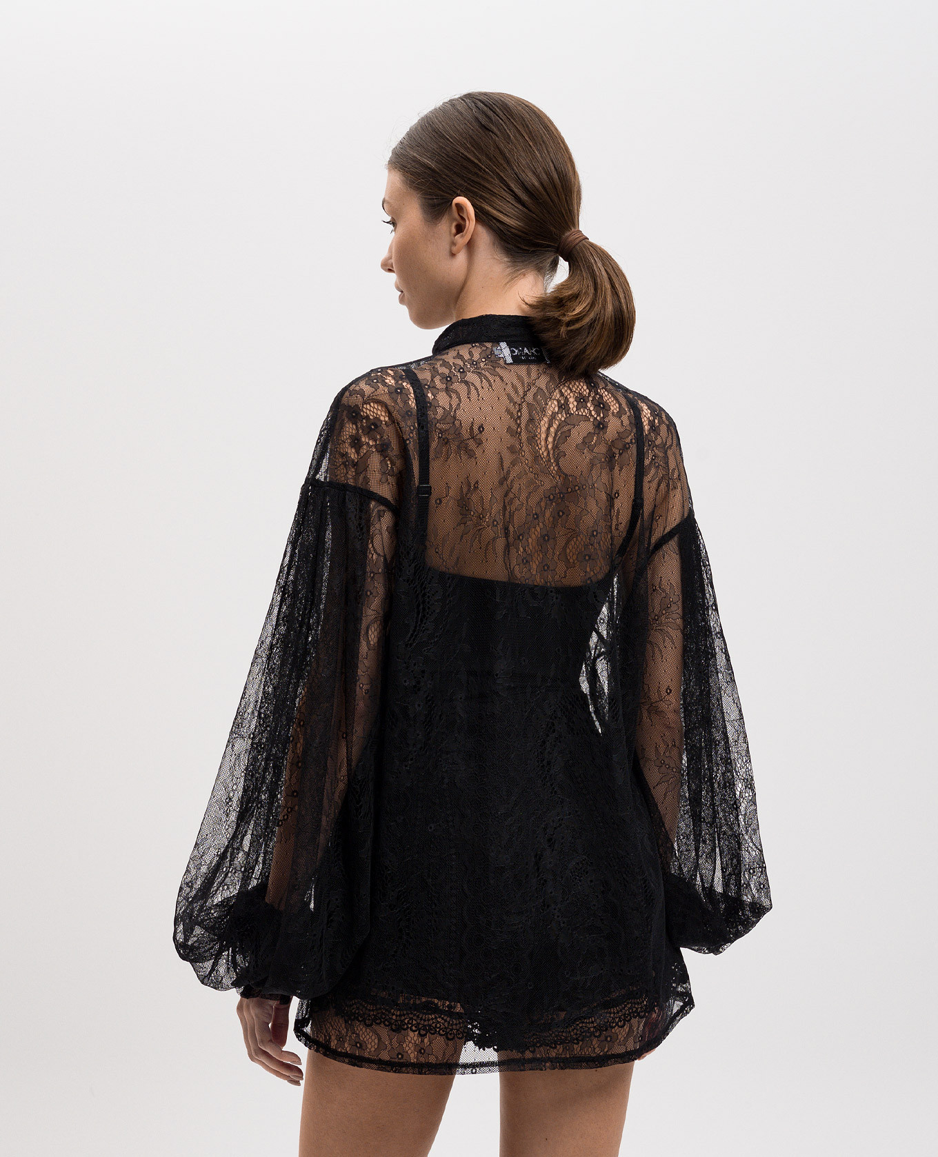 

Caralle black lace blouse Charo Ruiz