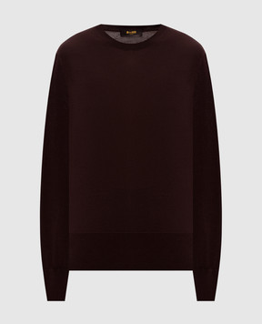 MooRER NILUFAR brown wool jumper NILUFARW18