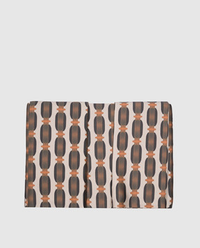 Dondi Brown striped Futura bedding set H0000210044