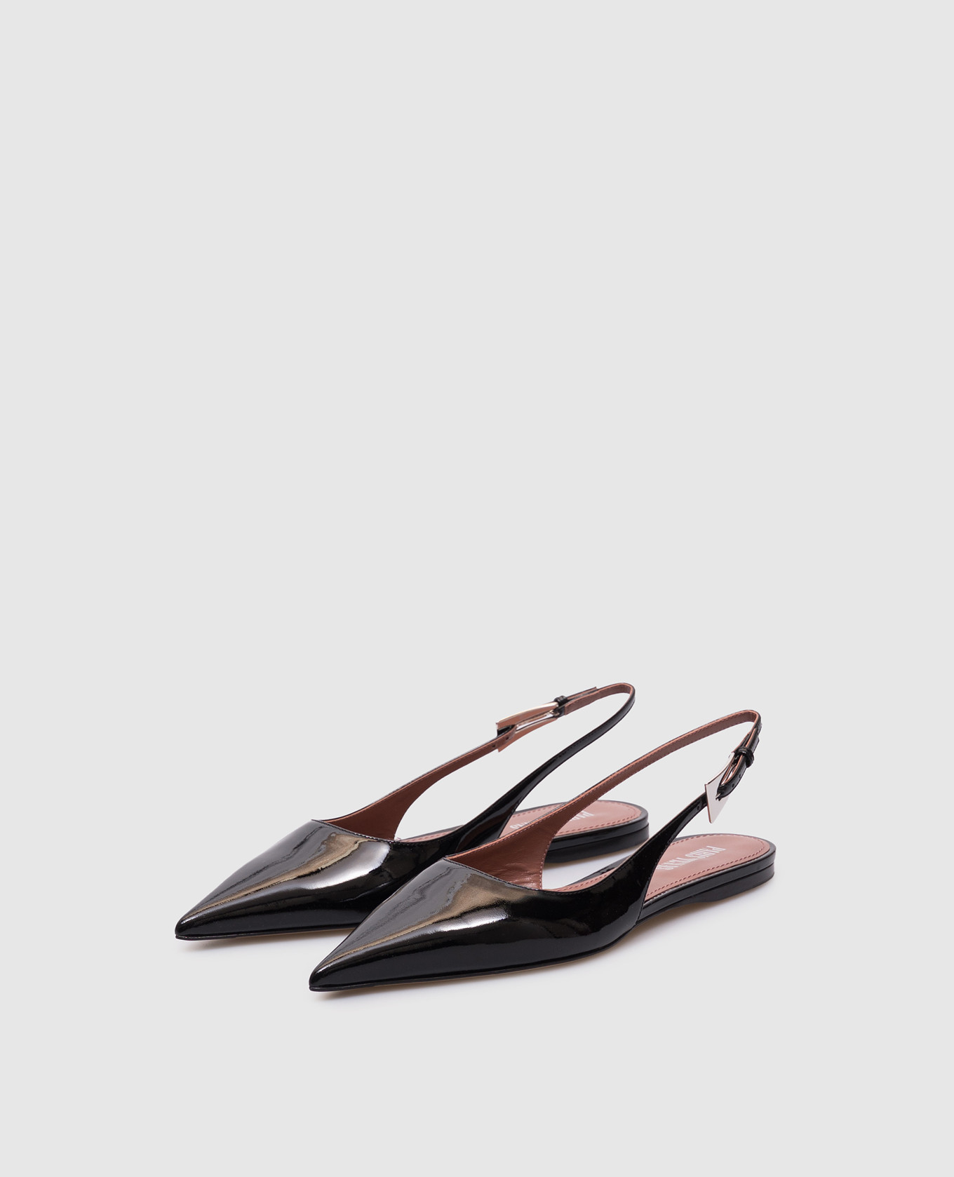 

Jessica black patent leather slingbacks Paris Texas