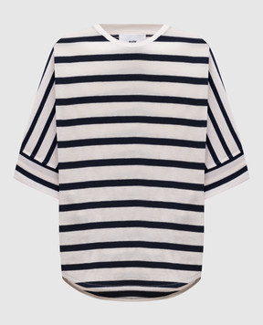 Solotre Beige striped T-shirt M1D0085