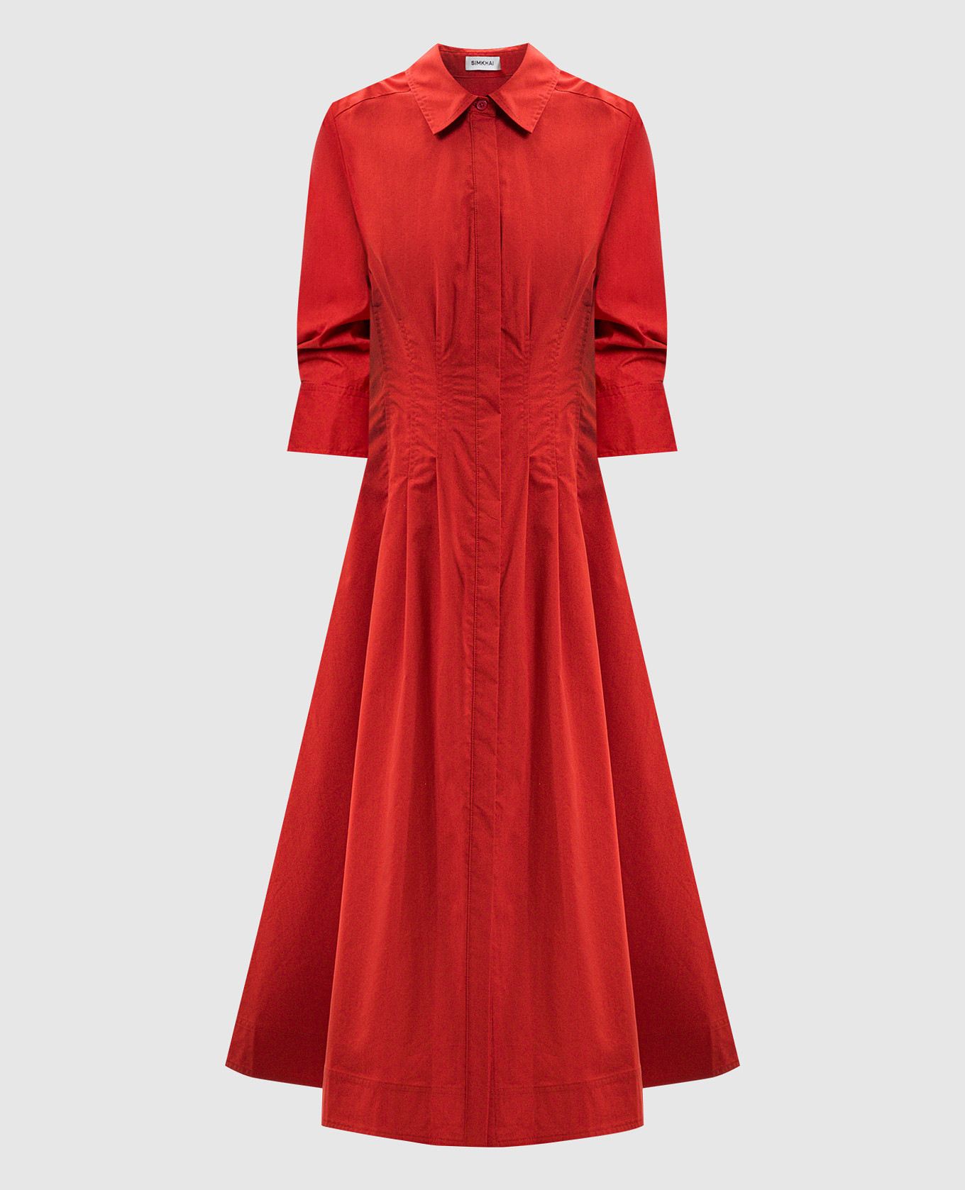 Red Jazz shirt dress Simkhai
