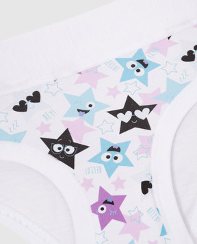 RiminiVeste Emy Bimba baby white star print panties B2703