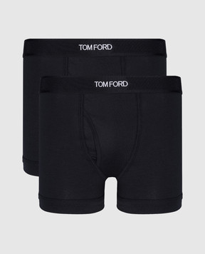 Tom Ford Set of black boxer briefs with logo T4XC31410