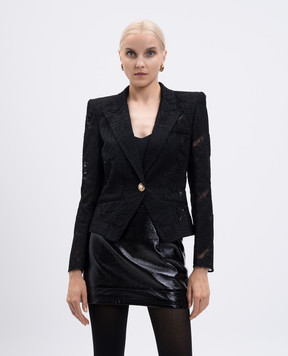 Balmain Black lace jacket FF1SG230CG08
