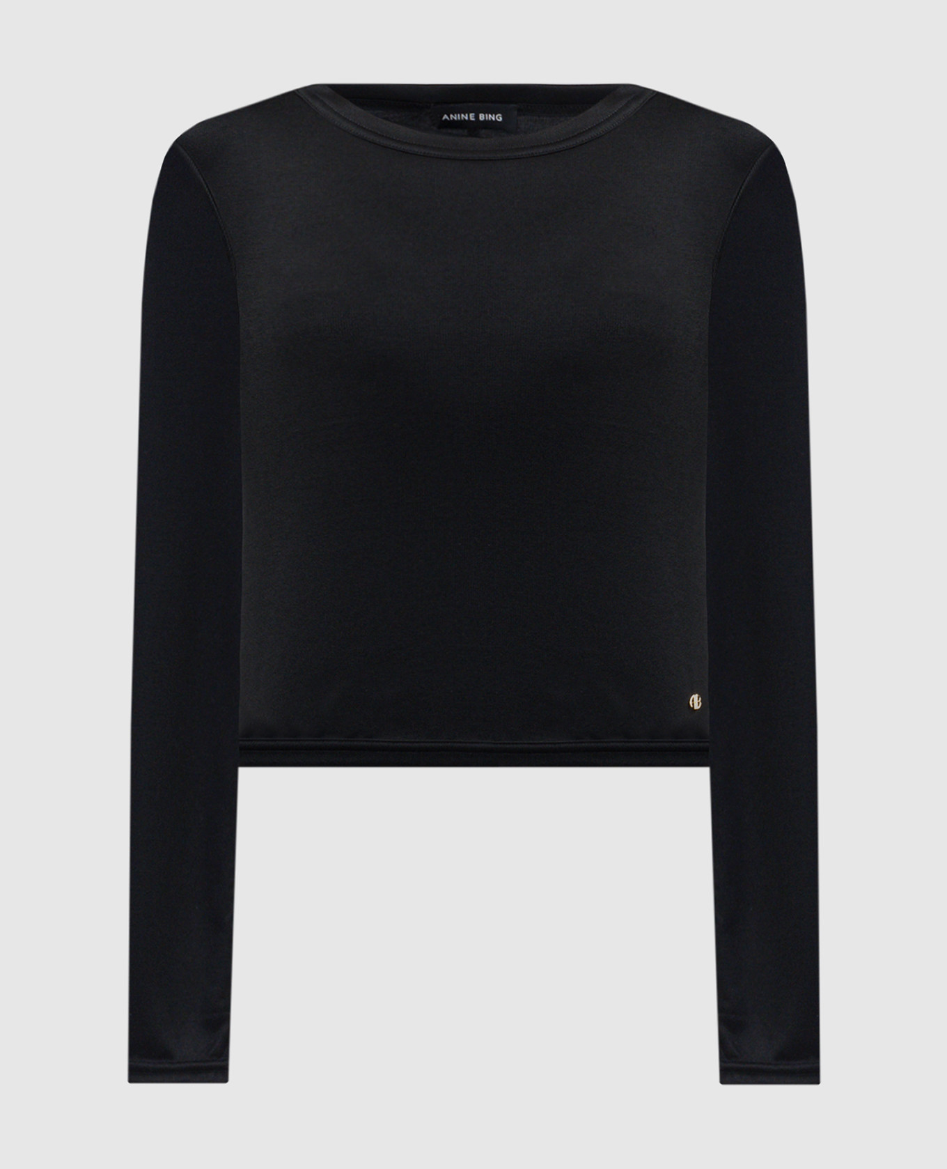 

Black Jane jumper with metallic logo Anine Bing, Черный