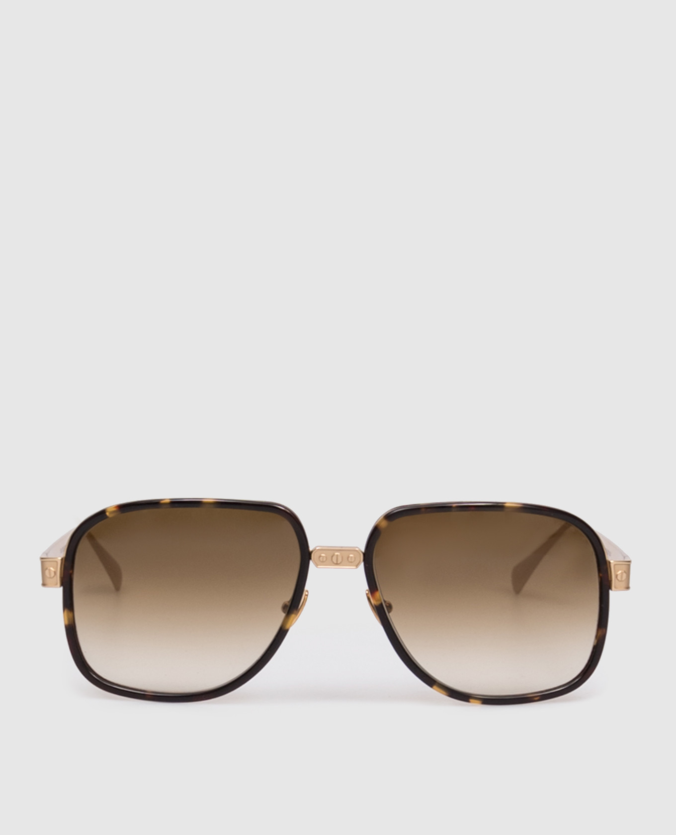 Gold Shield sunglasses with logo engraving Stefano Ricci