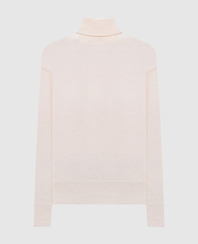 Peserico Beige wool, silk and cashmere sweater with monil chain S99609F1209018