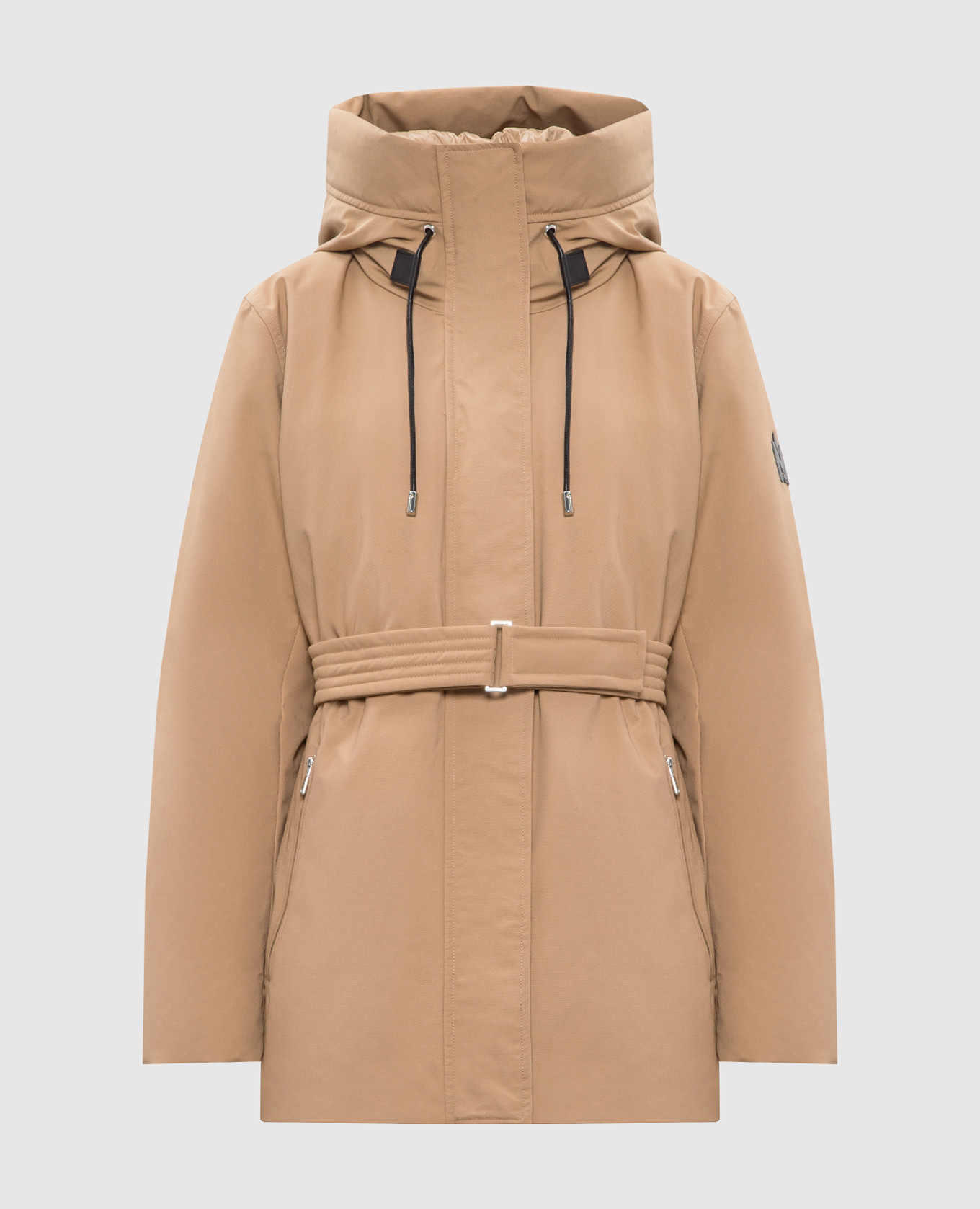 

Jeni logo down jacket in beige Mackage, Бежевый